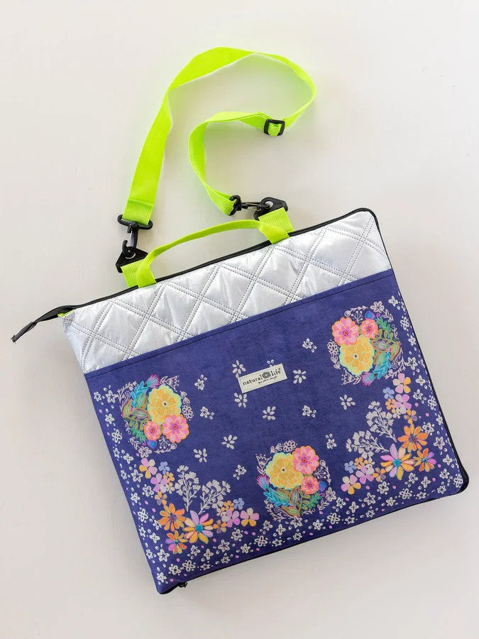 The perfect companion for outdoor adventures, this Picnic Blanket Tote combines style and functionality in one versatile piece. The blanket rolls up neatly into its integrated tote, making it incredibly portable for beach trips, picnics, tailgating, and poolside relaxation. Water-resistant backing protects against damp grass and sandy surfaces, while the compact design fits easily into your car or bag. Whether you're heading to the park, beach, or backyard gathering, this dual-purpose essential keeps you co