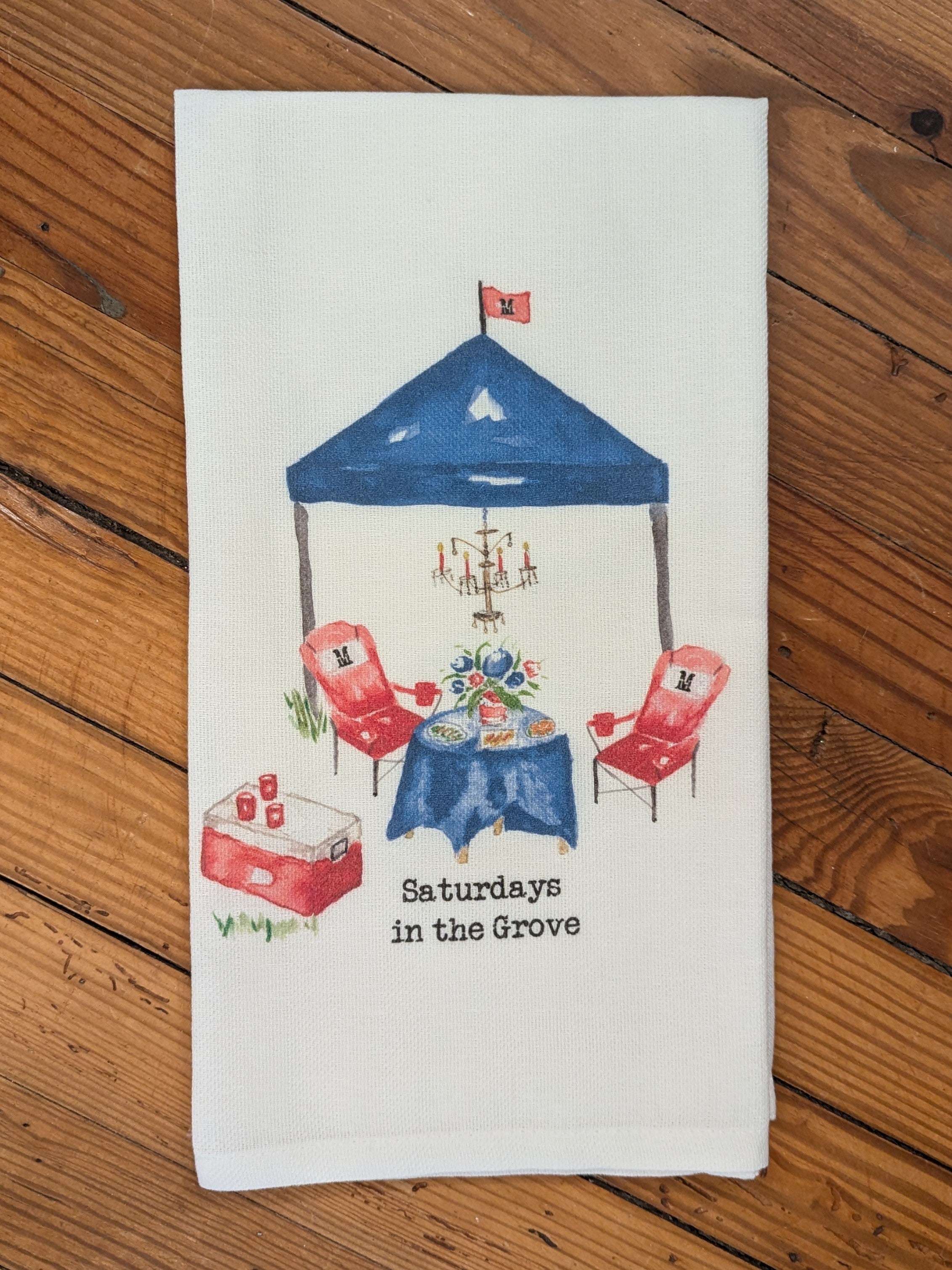 "Saturdays in the Grove" Tea Towels