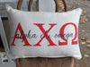 How fun and cute are these licensed sorority and collegiate pillows?!! There are so many styles to choose from, and you can select the color of your piping and a patterned fabric ($10 additional charge) for the back, if you'd like.&nbsp;


Designed and manufactured in Calhoun City, Mississippi, Little Birdie pillows are the perfect way to celebrate your sisterhood and cozy up any space!&nbsp;


All of these pillows are made from a soft yet durable polyester fabric, and arrive stuffed with poly-fill and sewn