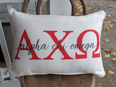 How fun and cute are these licensed sorority and collegiate pillows?!! There are so many styles to choose from, and you can select the color of your piping and a patterned fabric ($10 additional charge) for the back, if you'd like.&nbsp;


Designed and manufactured in Calhoun City, Mississippi, Little Birdie pillows are the perfect way to celebrate your sisterhood and cozy up any space!&nbsp;


All of these pillows are made from a soft yet durable polyester fabric, and arrive stuffed with poly-fill and sewn