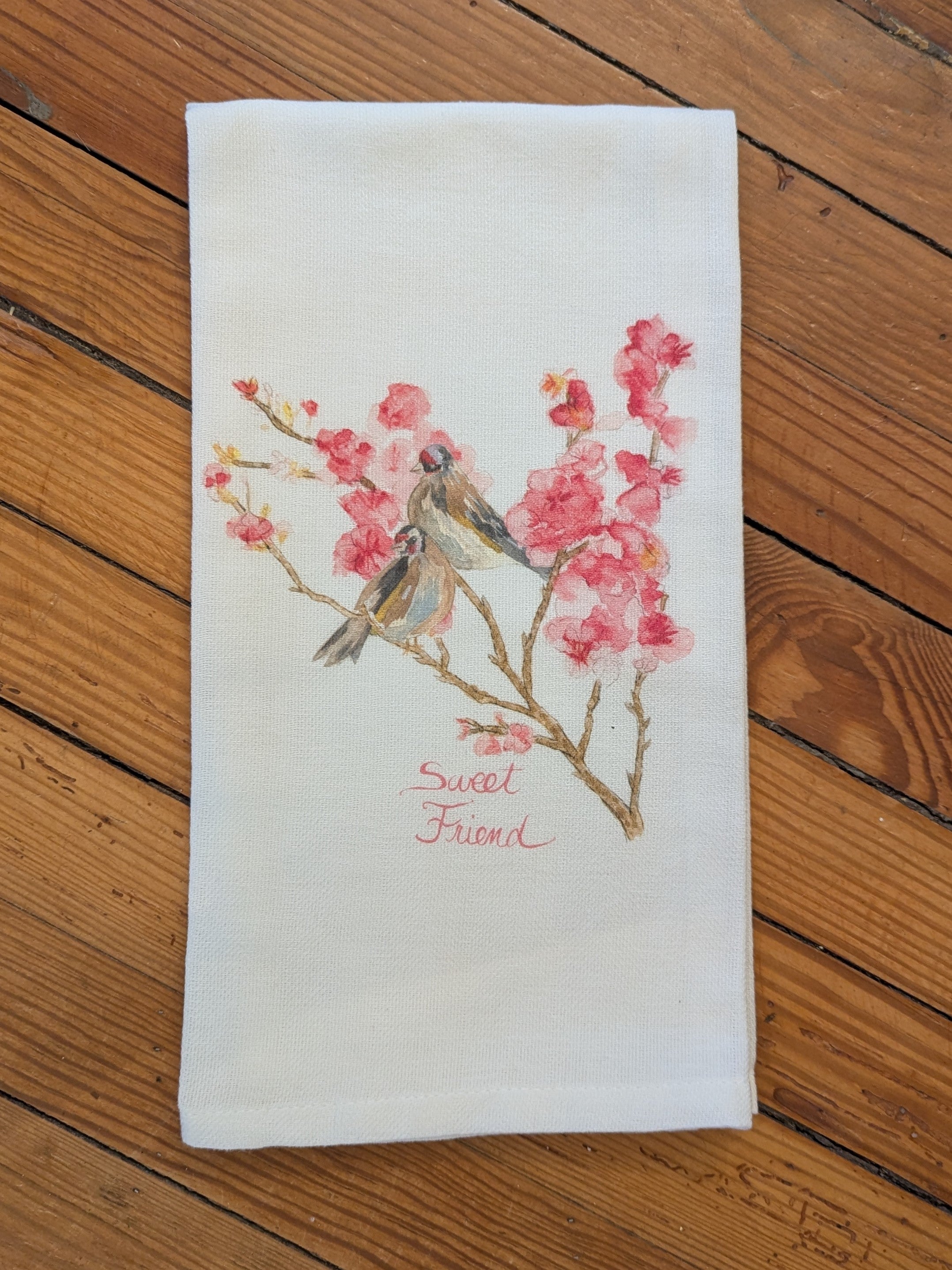 Just the perfect gift for your friends! You will love the all cotton tea towel. It has a meaningful saying and enhanced by a beautiful design.

Approximately 20 x 25 inch