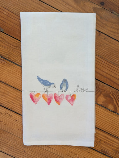 Just in time for Valentines or anytime of the year for your Valentine are our all cotton tea towels. They are great for the kitchen, bath, bar or used as a dinner napkin.
​
Dimensions 20x25 inch