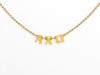 Show off your spirit with the Phoebe Sorority/Greek Necklace! Crafted with a 22k-yellow gold plate and featuring a lobster claw closure, this stunning accessory is perfect for a special gift. Let your Sorority pride and honor shine with the Phoebe necklace!  16" - 18" in length