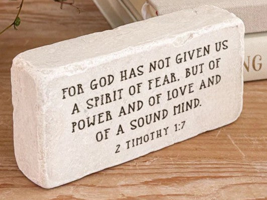 Scripture Marble Stone - Half Blocks
