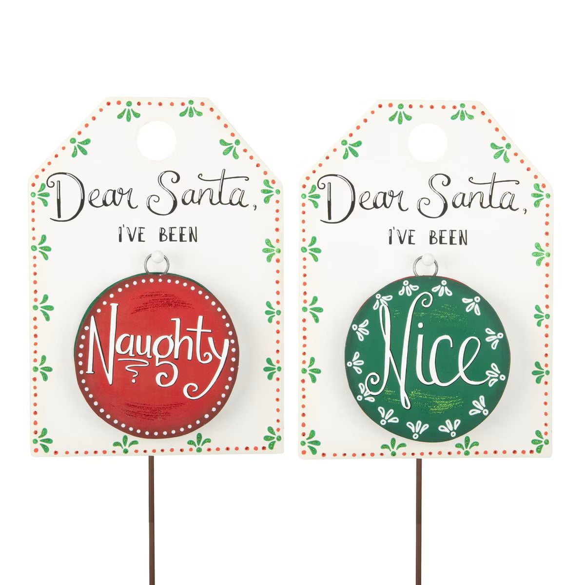 "Dear Santa" Sign & Reversible Charm