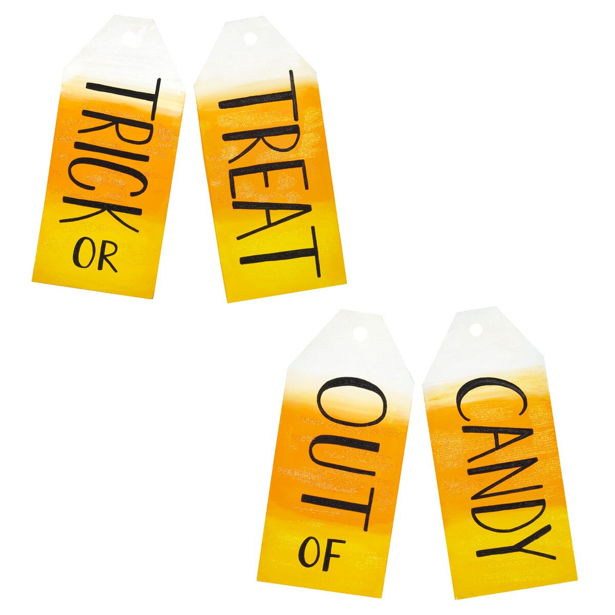 Reversible Out of Candy Tags