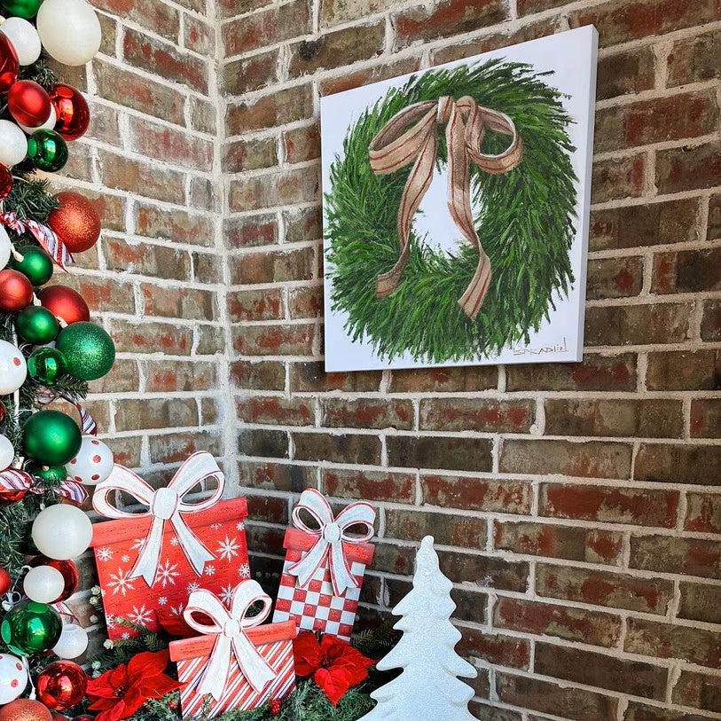 Gallery Cedar Wreath Canvas