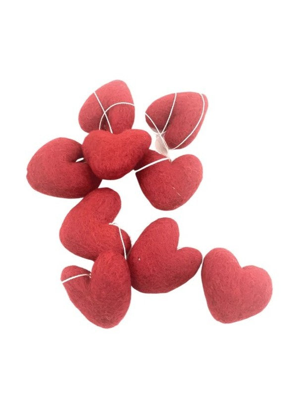 Valentines Felt Ornaments