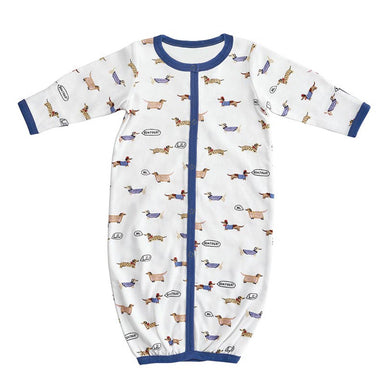 Welcome your little one to the world with our Bonjour Newborn Gown! This precious gown features adorable dachshund designs, making it the perfect gift for your newborn. It's cute, comfortable, and sure to bring a smile to everyone's face. Give your little one a warm welcome with our Bonjour Newborn Gown.

Size: 0-6 months

Material: 95% Cotton, 5% Spandex

Care Instructions: Machine Wash Cold. Tumble Dry Low