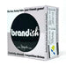 Remember the best-selling game Balderdash, where players guess the true meaning of arcane words or make up their own definition to get other players to vote for their “fictionary” definition? Brandish features the same exciting, creative gameplay but features real company logos which players likely will not recognize.&nbsp;

Drawing a card featuring an arcane logo, players must guess the brand or make up a brand name and state their brand promise (what the company does). Some players just go for goofy jokes