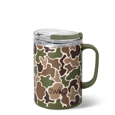 Enjoy your coffee or stay hydrated all day with our Large Camper Mugs. Designed with increased capacity, they hold more of your favorite beverage to keep you fueled through cold mornings or outdoor adventures. The secure lid prevents spills, while the sturdy handle ensures comfortable and easy use wherever you go. Perfect for campers, commuters, or anyone needing reliable hydration on the move.

Details:

Holds up to 24oz
Keeps drinks cold 9+ hours and hot 3+ hours
HANDLE TYPE
Double-walled, vacuum-sealed, 