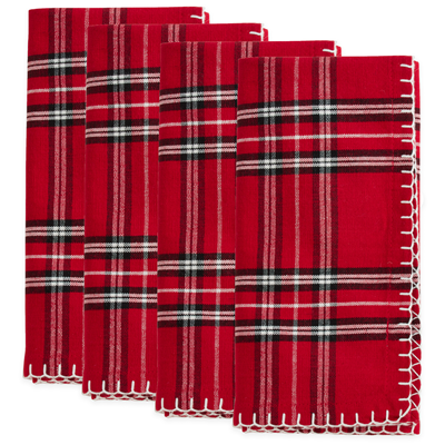 Plaid Whipstitch Napkin Sets