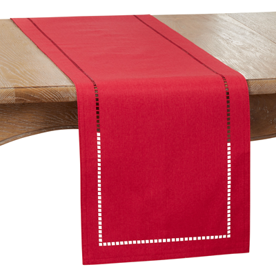 Solid Hemstitch Table Runners