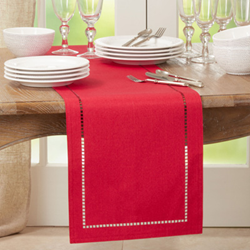 Solid Hemstitch Table Runners