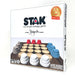 Two to four players balance offense and defense as they seek to line up four of their pieces across in the top position of stacked wooden disks. As simple to learn as tic-tac-toe but requires strategies as complex as three-dimensional chess.&nbsp;

Made of large, colorful, high-quality hardwood components,&nbsp;STAK&nbsp;provides satisfying, tactile interactive gameplay. You'll only take it out of the box once because it's so beautiful you'll want to leave it out on display. Every time the luxurious&nbsp;ST