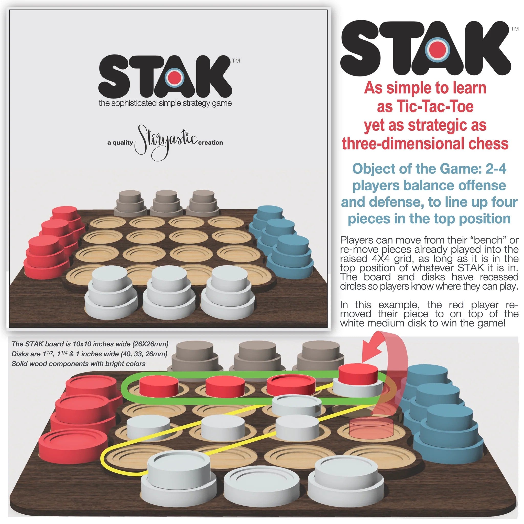 STAK: The Sophisticated Simple Strategy Game
