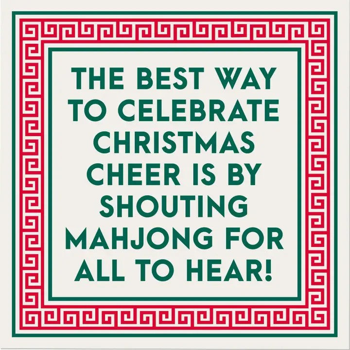 Mahjong Holiday Cocktail Napkins