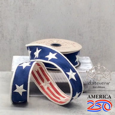Versatile ribbon perfect for adding festive flair to any project. Ideal for decorating wreaths, gift wrapping, and seasonal displays throughout the year. Whether you're celebrating spring, Memorial Day, the 4th of July, or creating holiday arrangements, this ribbon brings color and elegance to your décor. A must-have for crafters and decorators looking to elevate their designs with quality finishing touches.
