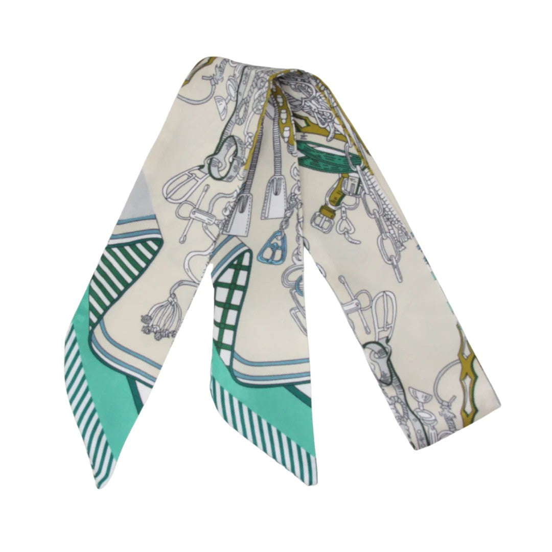 Skinny / "Twilly" Silk Print Scarves - GF