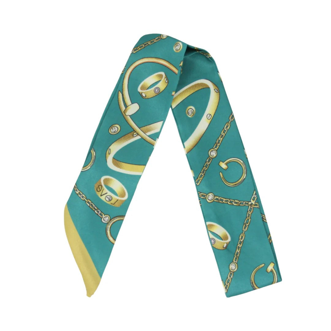 Skinny / "Twilly" Silk Print Scarves - GF