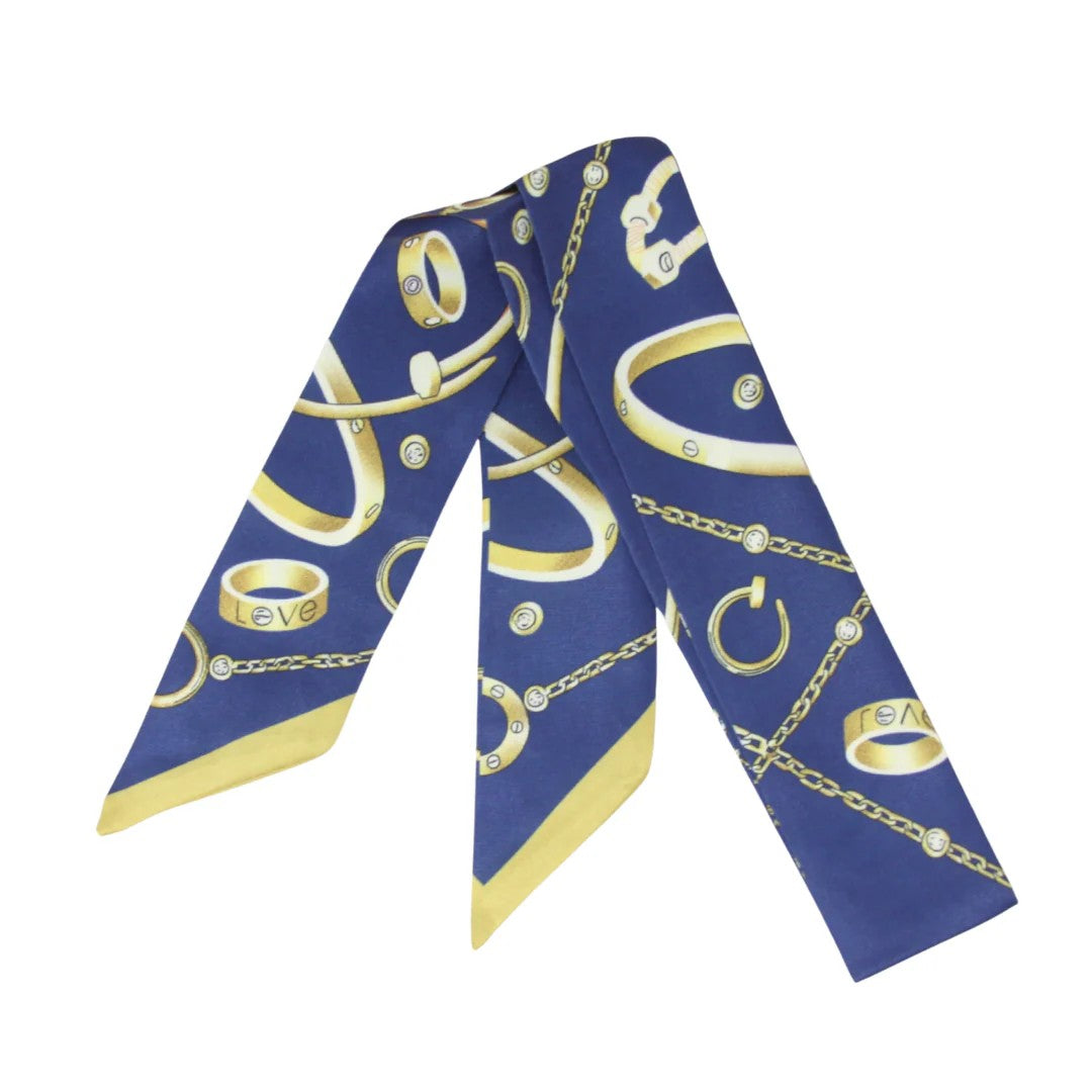 Skinny / "Twilly" Silk Print Scarves - GF