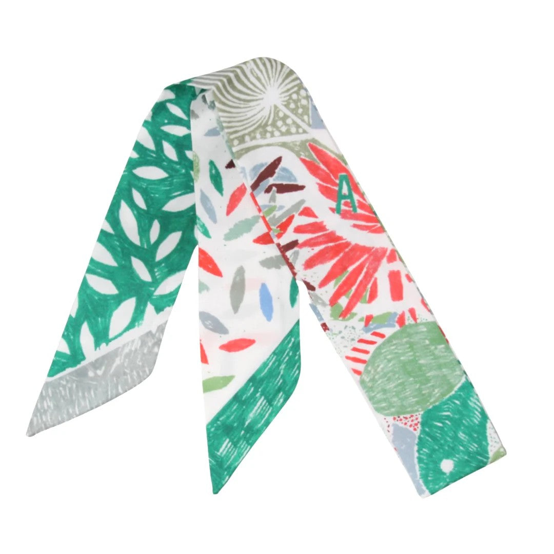 Skinny / "Twilly" Silk Print Scarves - GF