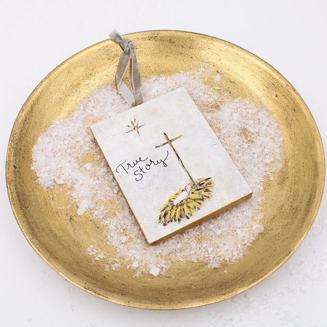 "True Story" Block Ornament