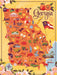 Peaches, peanuts, pecans, oh my! The Empire State of the South is well known for all three and much more. This colorful map by illustrator Ligia Teodosiu shows the diversity of culture throughout the Peach State. So grab a sweet tea and rediscover the South, piece by piece.

True South puzzles are made with 80-point blue board, which creates a thicker puzzle piece with a more solid "hand."
All puzzles are stamped with metal dies made by one of the few artists in the world who creates jigsaw puzzle die maste