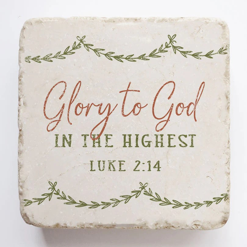 Scripture Stone Coaster