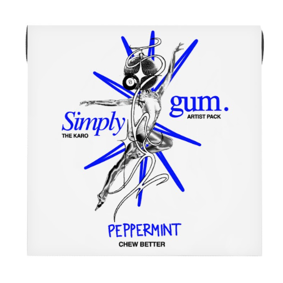 Peppermint Natural Chewing Gum - Artist Box