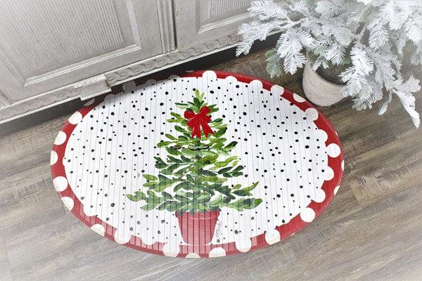 Winter / Christmas Bamboo Floor Mats