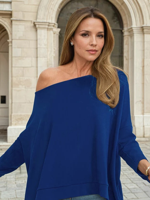 Ava Long Sleeve Versatile Poncho Shrug - Premium Viscose Smooth