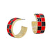 Show your school spirit with these Game Day Checkered Earrings. Featuring a bold checkered design, these fun hoops are perfect for cheering on your team in style. Lightweight and eye-catching, they add a playful touch to any game day outfit while letting everyone know who you support.&nbsp;

Diameter: 0.75"