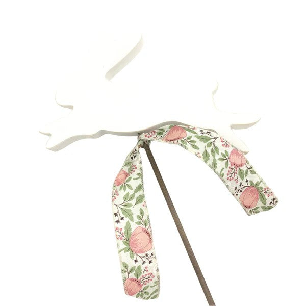 Wood Bunny on Stick