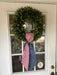 The addition of this beautiful round 20" boxwood wreath is the perfect accent piece for your home. Use this wreath all year long for some added greenery to your home. Covered in lush vibrant preserved boxwood leaves, on a thick vine base, enjoy this wreath season after season.  Sashes are not included but you can add our beautiful wreath sashes to your boxwood wreath to celebrate game day or different seasons of the year!