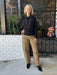 Striking leopard print meets timeless silhouette in these high-waist pants. The wide-leg cut flatters the figure while maintaining effortless style. Pair with a black top and boots for an instantly polished look, or dress them down with a casual tee. Versatile enough for any occasion.

Barbara is wearing a size Small.

Material: 100% Cotton; Lining: 100% Rayon

Care Instructions: Hand wash in cold, line dry