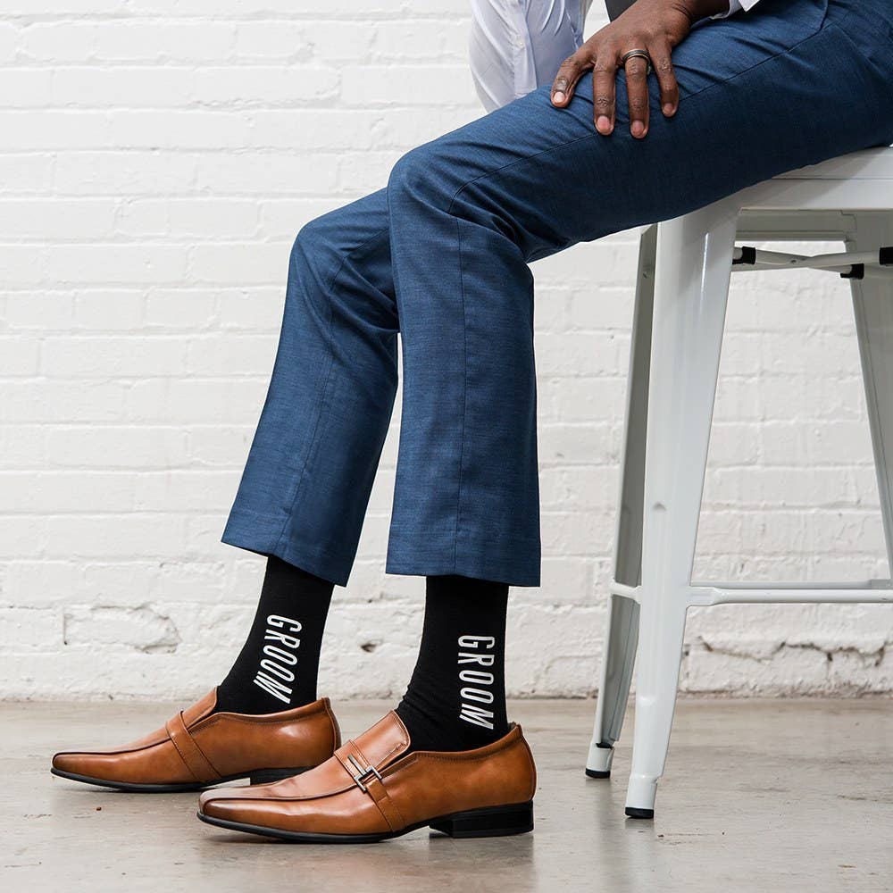 Men's Black Wedding Party Dress Socks Carolee's Men's Black Wedding Party Dress Socks Carolee's