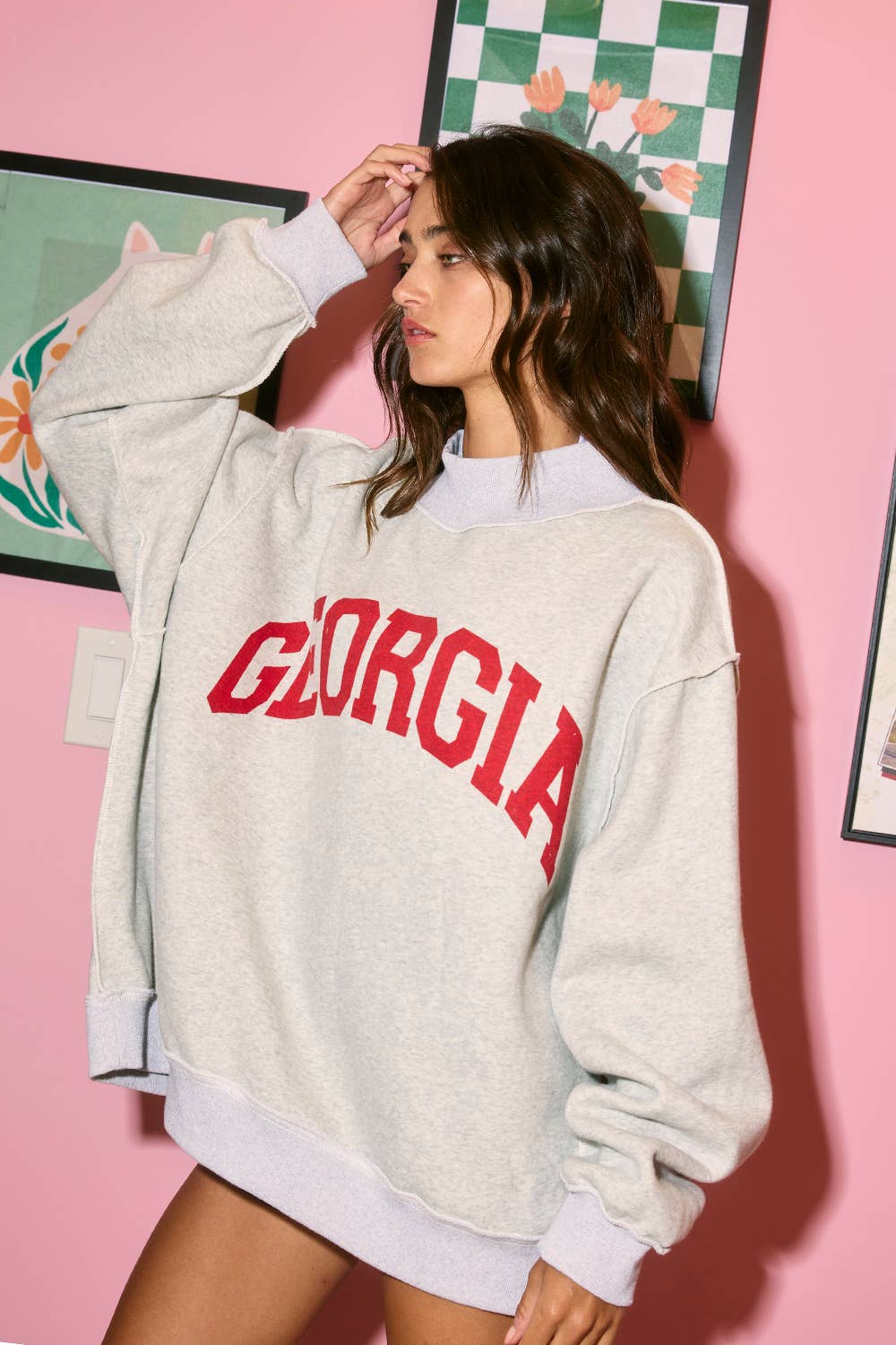 GEORGIA & GA Reversible Mockneck Sweatshirt