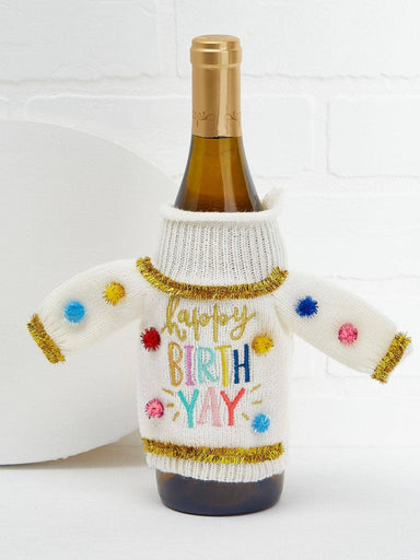 Add instant charm to your bottle collection with these delightful wine bottle sweaters. Featuring eye-catching multicolored patterns and witty lettering, they're designed to make any beverage bottle the star of the show. Perfect for birthdays, celebrations, and gatherings, these sweaters turn an ordinary bottle into a memorable gift that guests will love. This cute accessory combines style with personality—making it an irresistible choice for anyone who appreciates thoughtful, fun presents.

Fits All Standa