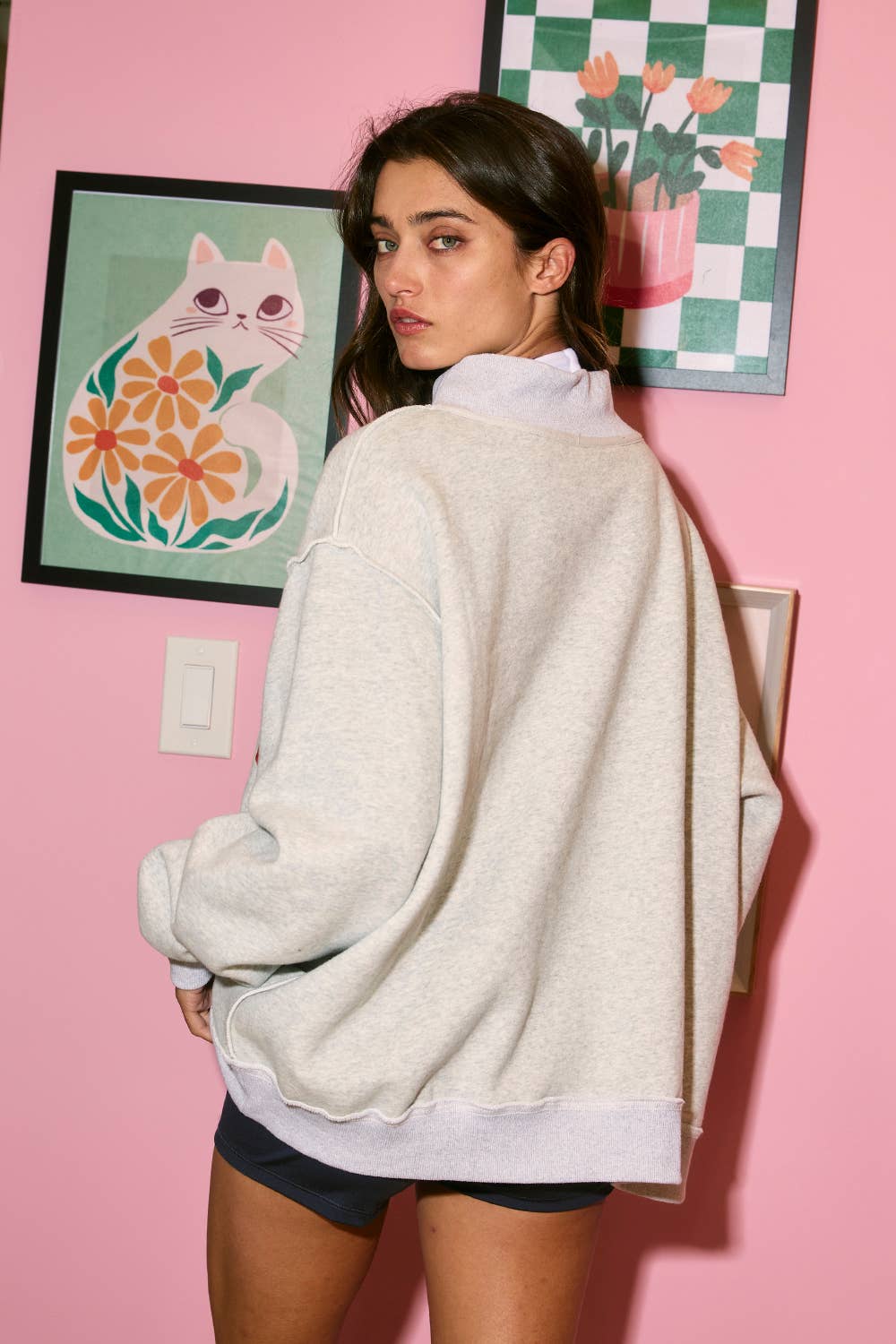 GEORGIA & GA Reversible Mockneck Sweatshirt