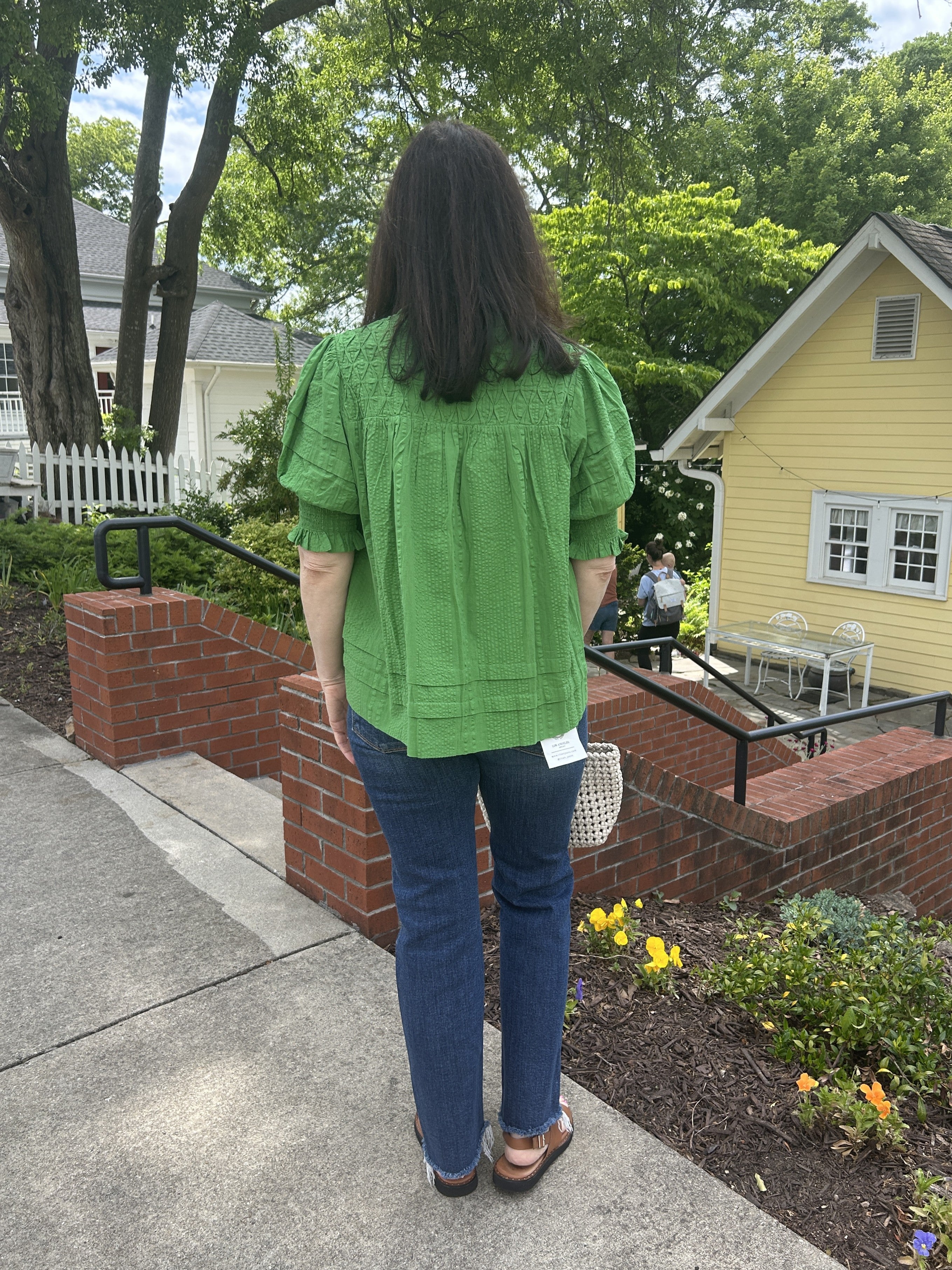 Short Sleeve Top w/ Crinkle Detailing