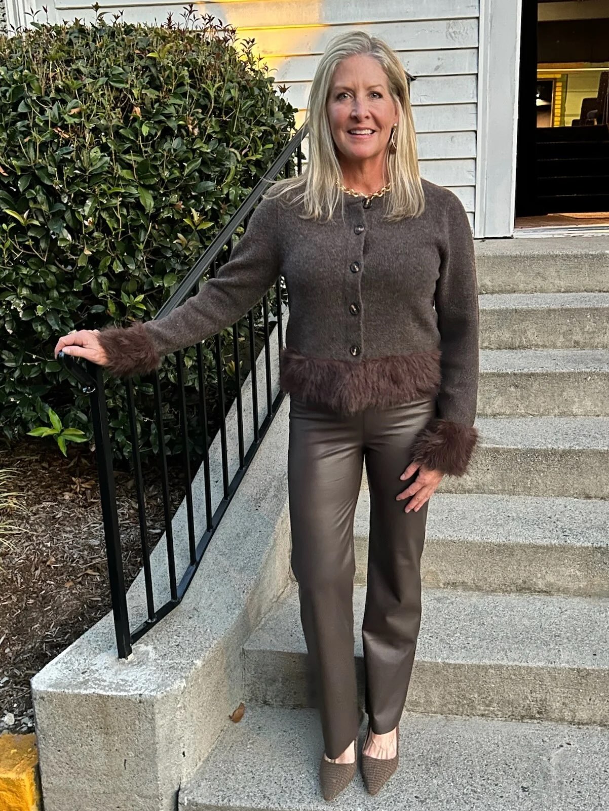 Amara Straight Vegan Leather Pants