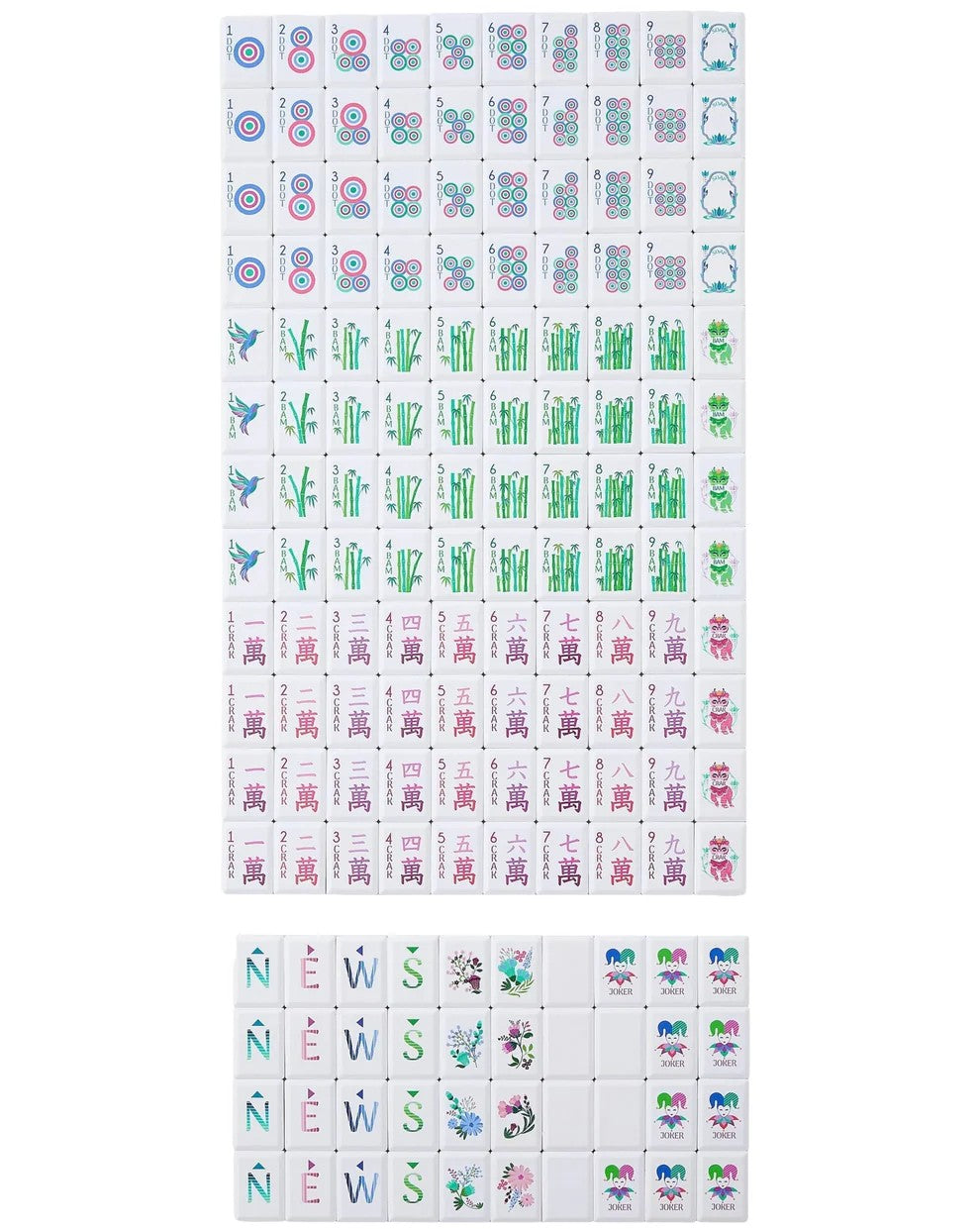 Mahjong Debutante Tile Sets
