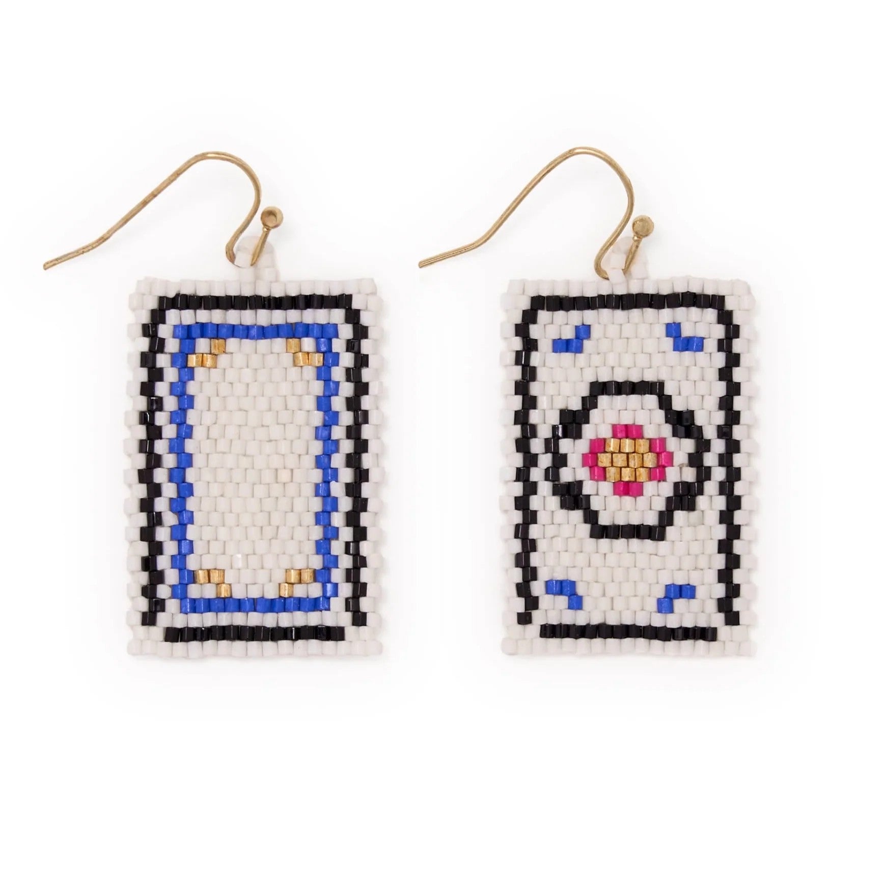 Lilly Beaded Mahjong Earrings