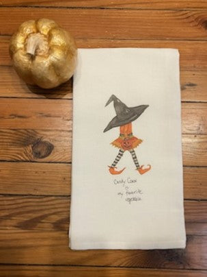 Treat your kitchen to the cozy comfort of these Halloween Tea Towels! Crafted from soft cotton, making it perfect for adding a touch of Halloween cheer to your décor. With coordinating designs, they'll be sure to bring a smile to your face every time you do the dishes.

Material: 100% Cotton

Care Instructions: Machine wash cold gentle cycle, tumble dry low