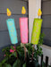 birthday candle yard stakes