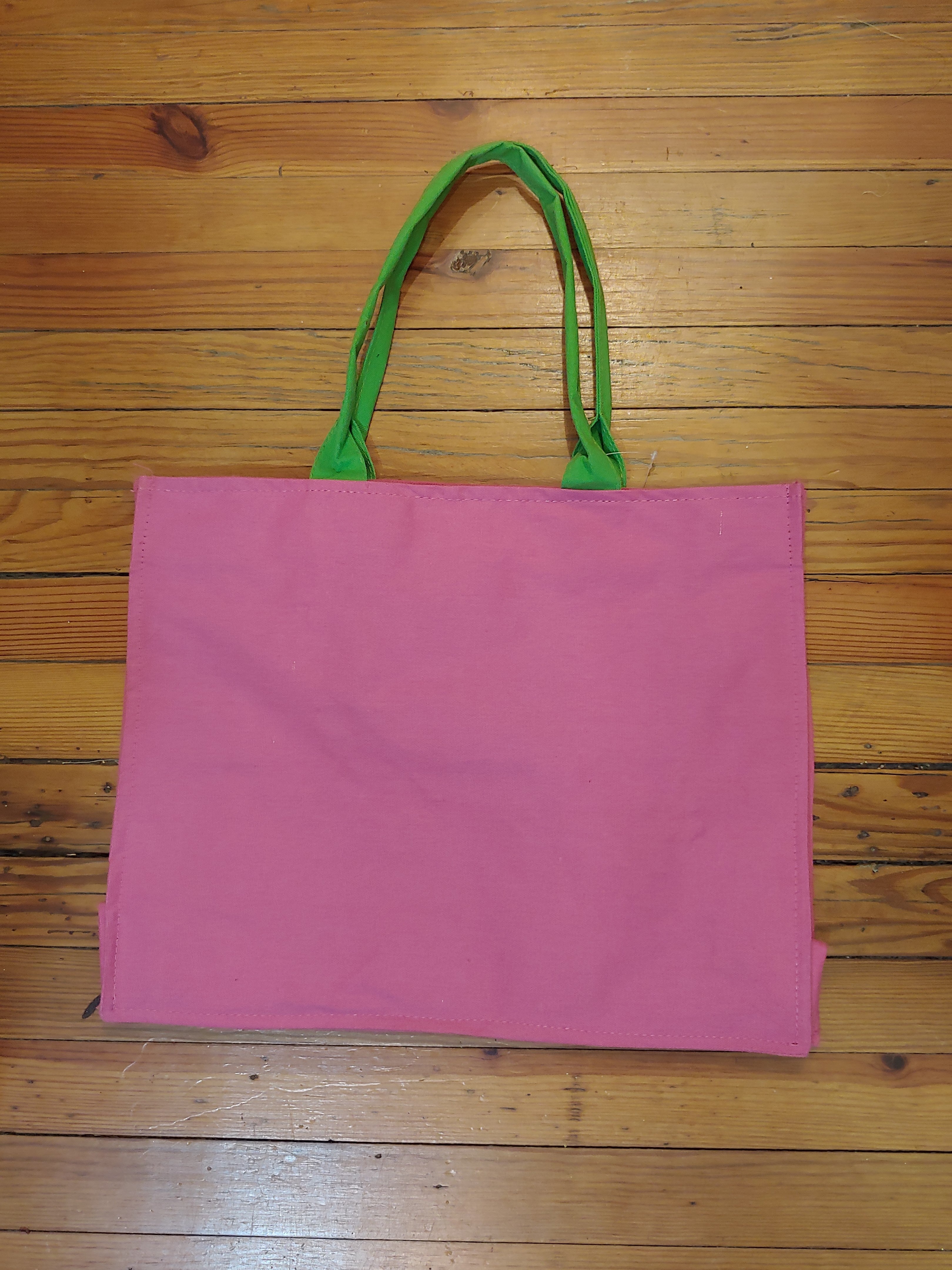 Two Color Canvas Tote Bags