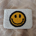 Smiley Face: White Background: Beaded Pouches / Change Purses