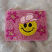Smiley Face Cowboy: Pink Background: Beaded Pouches / Change Purses