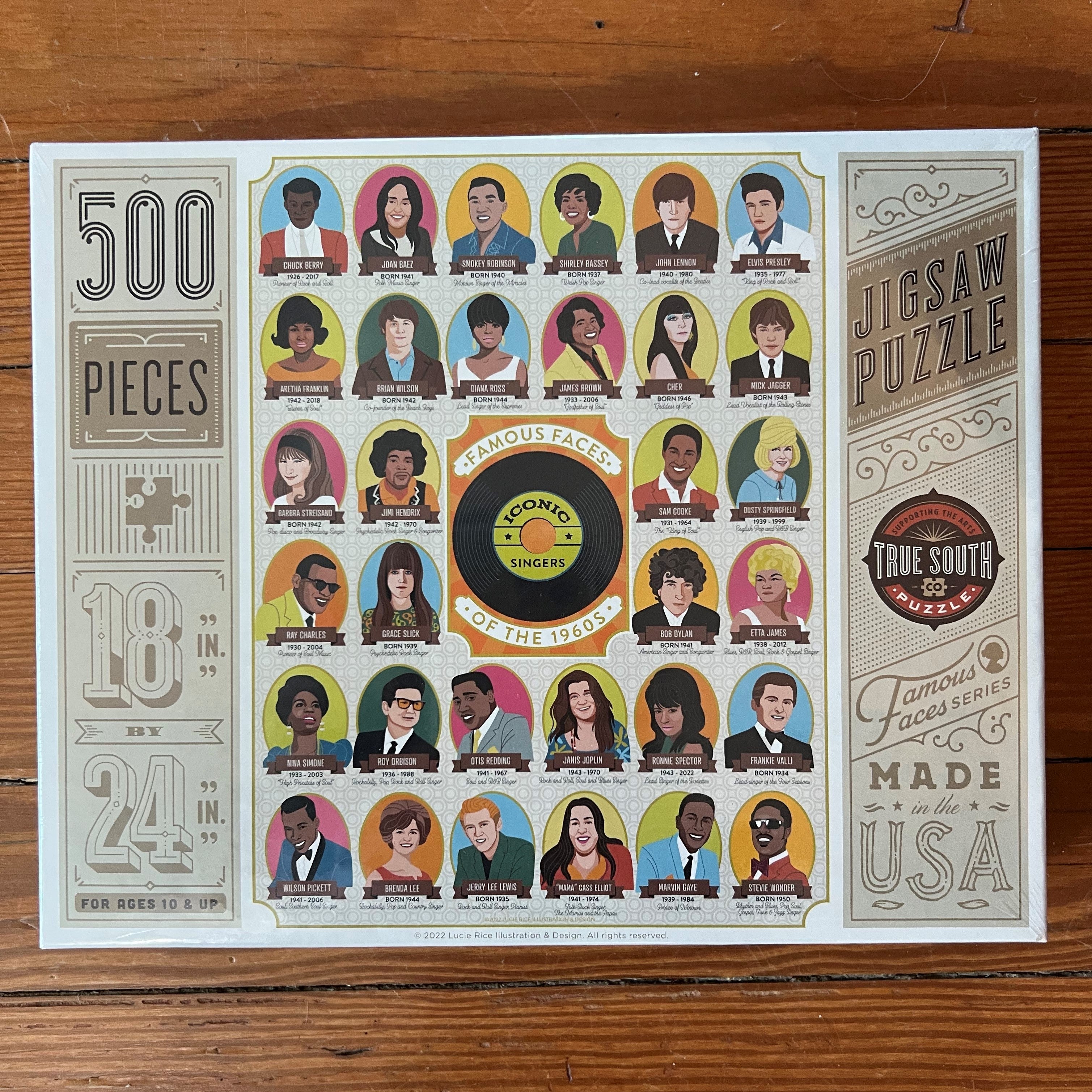 Iconic Singers of the 1960s Puzzle